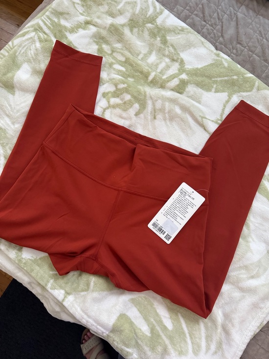 lululemon athletica Pants - Lululemon Rust Red Wonder Train HR Tight 25” NWT size 14